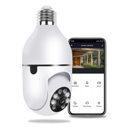 360° zicht camera - Universele E27 lamp aansluiting